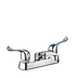 4" Double Handle Brass Basin Faucet